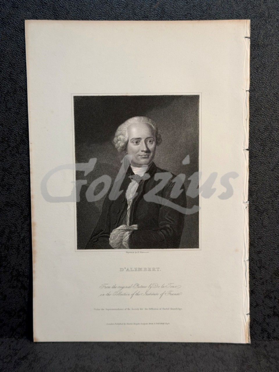 Portrait of Jean le Rond d'Alembert
